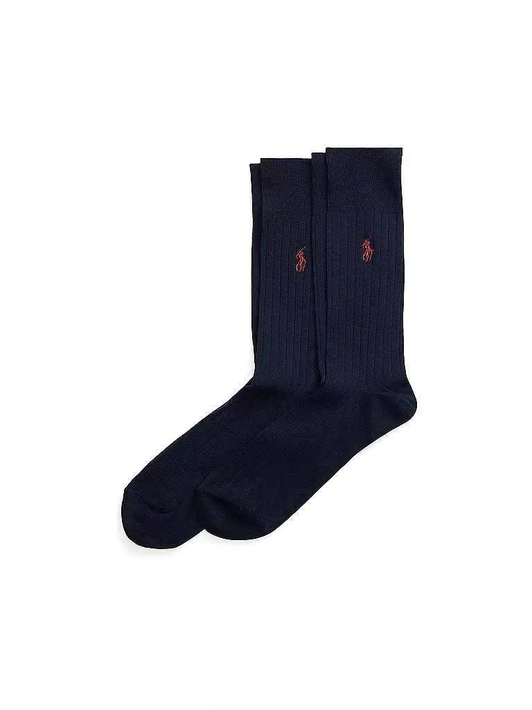 POLO RALPH LAUREN | Calzini da uomo, confezione da 2, blu navy | Blu scuro