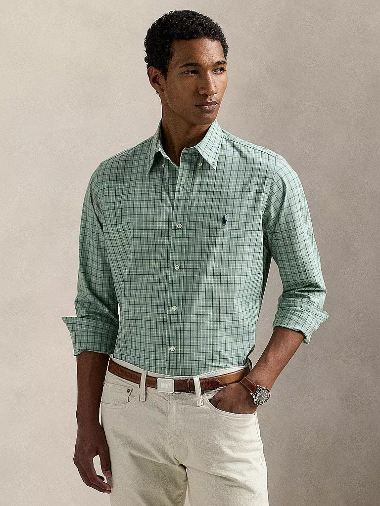 POLO RALPH LAUREN | Camicia Custom Fit | Verde chiaro