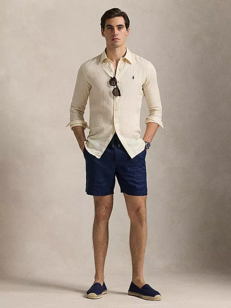 POLO RALPH LAUREN | Camicia di lino Custom Fit | Beige