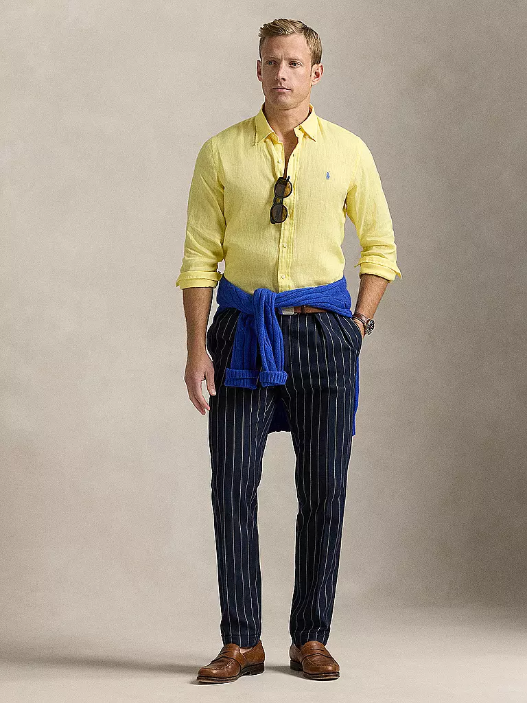 POLO RALPH LAUREN | Camicia di lino Custom Fit | Giallo