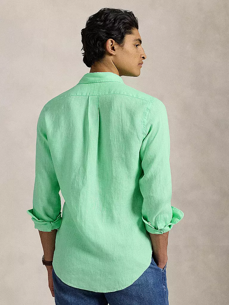 POLO RALPH LAUREN | Camicia di lino Custom Fit | Turchese