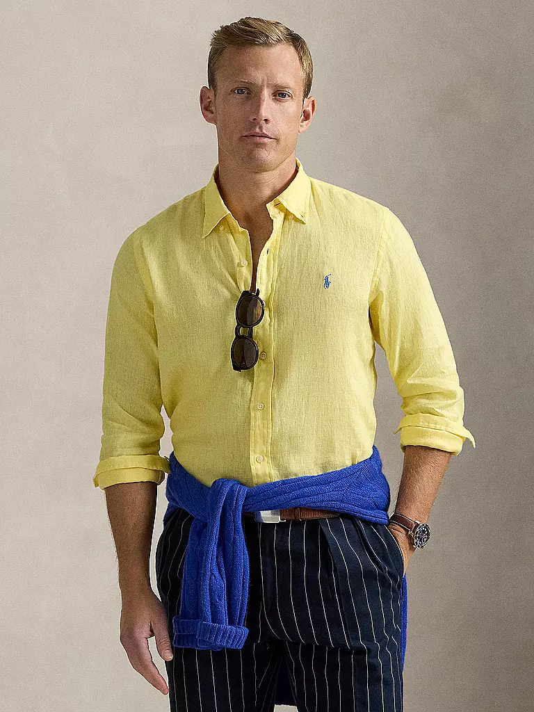 POLO RALPH LAUREN | Camicia di lino Custom Fit | Giallo