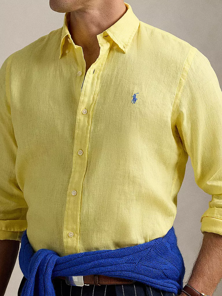 POLO RALPH LAUREN | Camicia di lino Custom Fit | Giallo