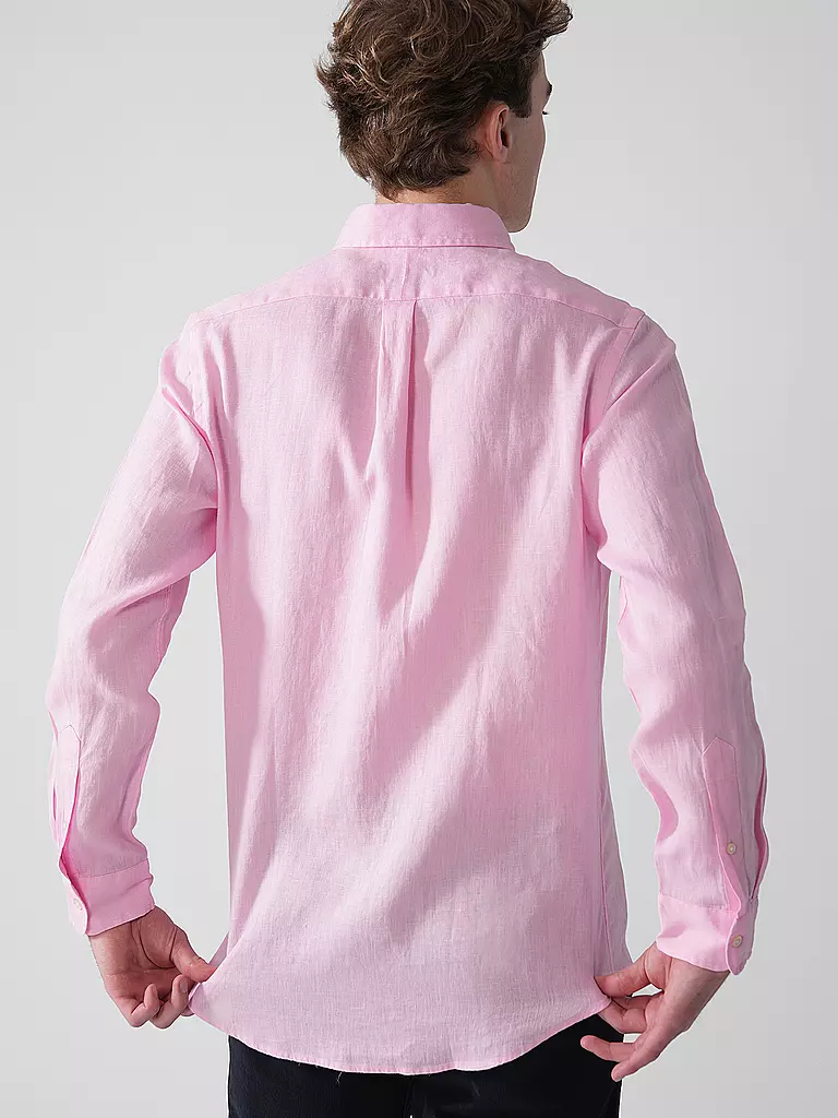 POLO RALPH LAUREN | Camicia di lino Custom Fit | Rosa
