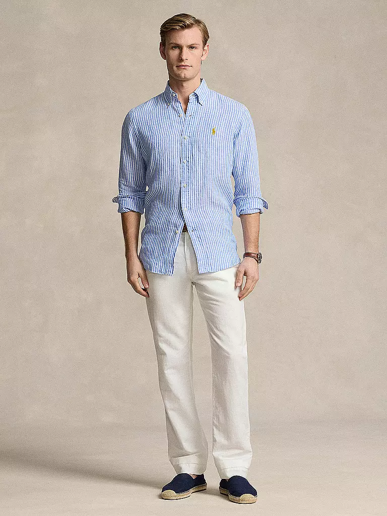 POLO RALPH LAUREN | Camicia di lino | Blu chiaro