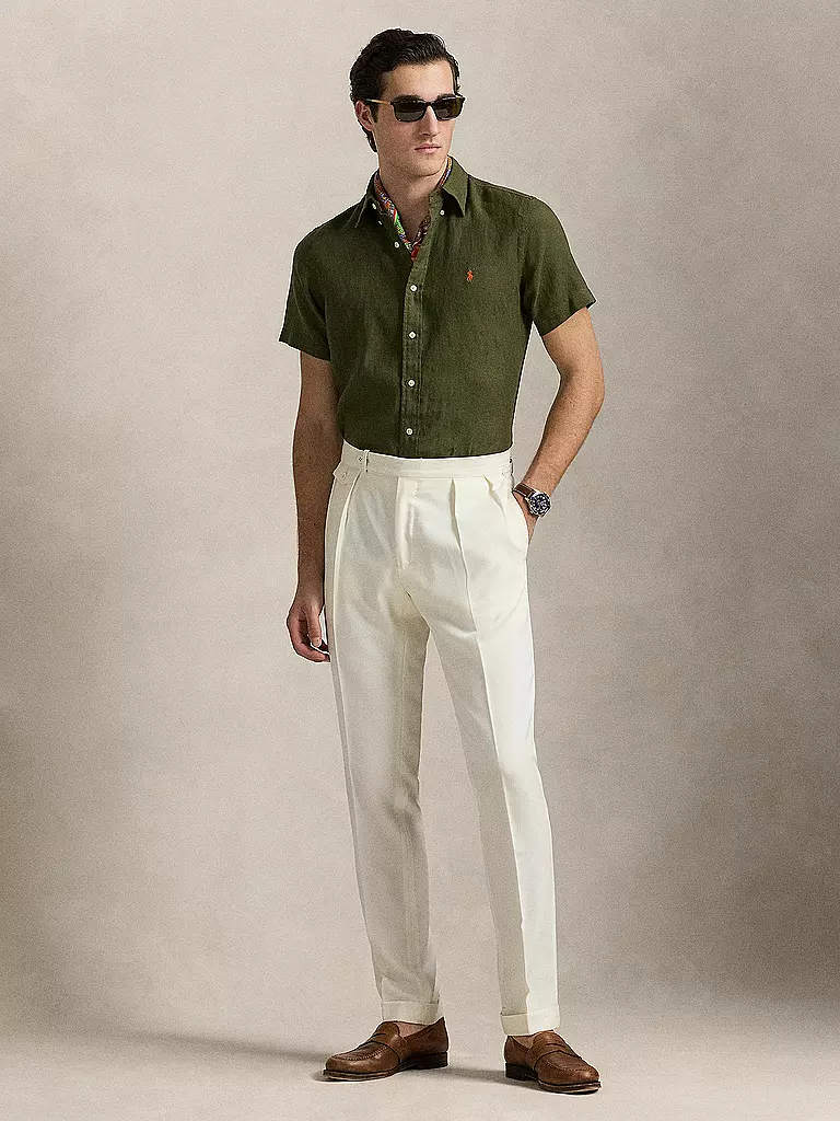 POLO RALPH LAUREN | Camicia di lino | Oliva