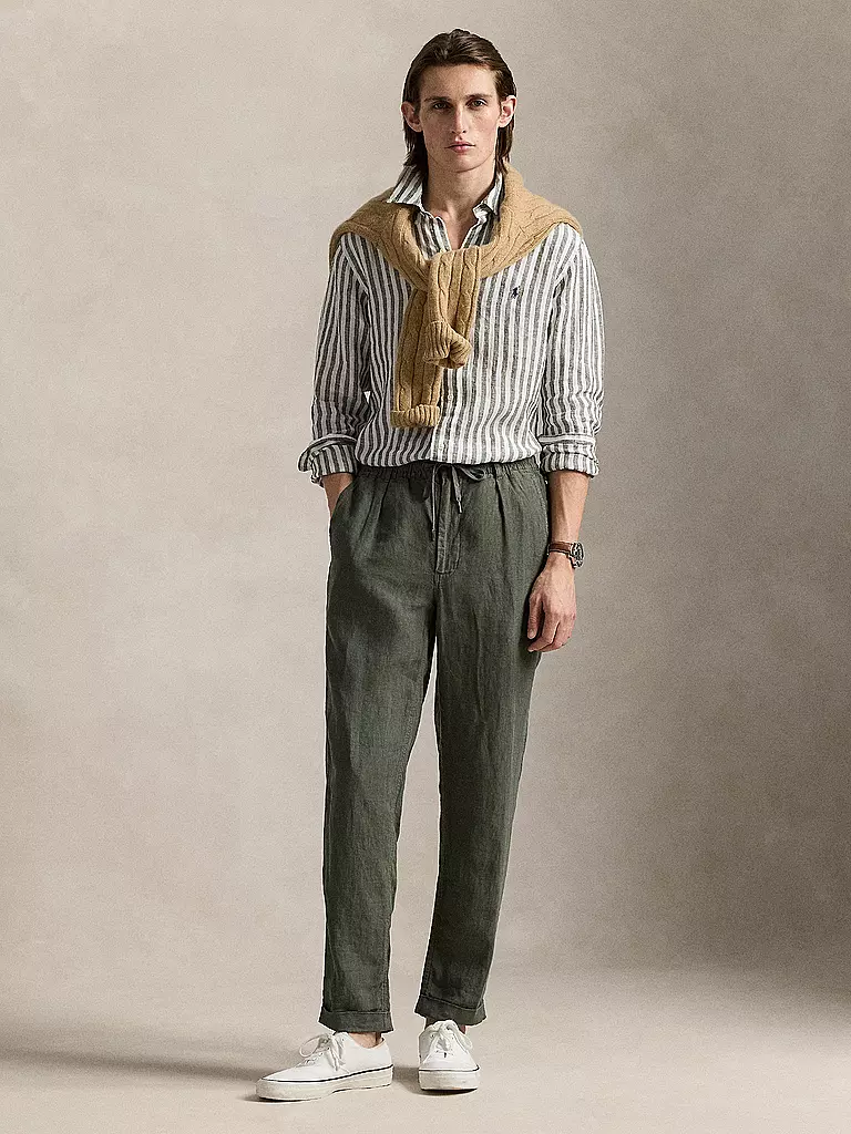 POLO RALPH LAUREN | Camicia di lino | Oliva