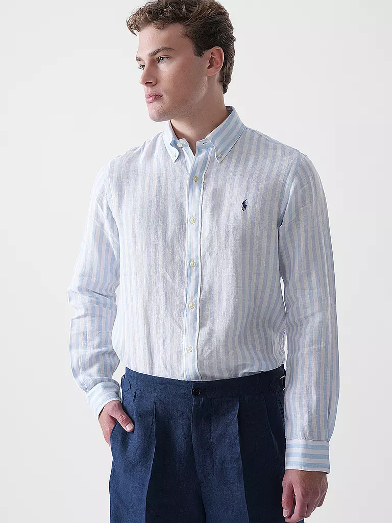 POLO RALPH LAUREN | Camicia di lino | Blu chiaro