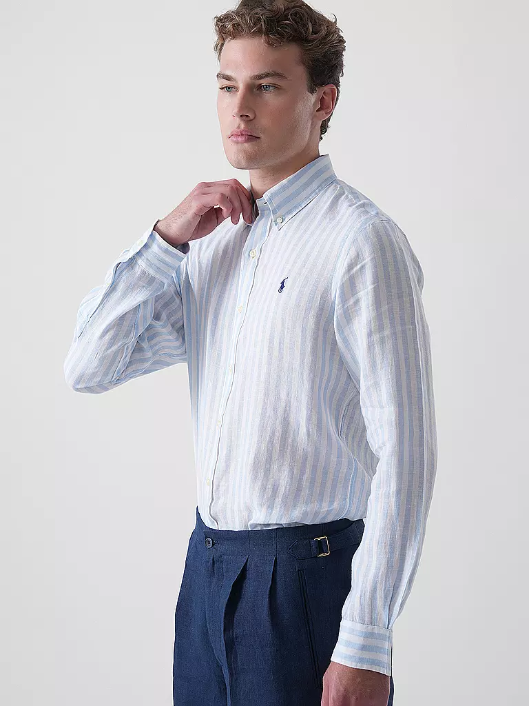 POLO RALPH LAUREN | Camicia di lino | Blu chiaro