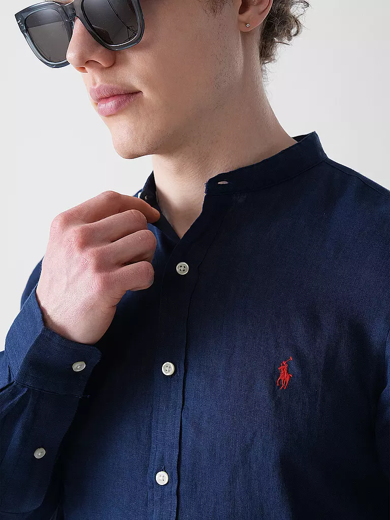 POLO RALPH LAUREN | Camicia di lino | Blu scuro