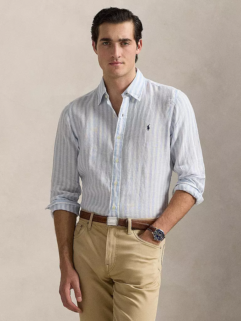 POLO RALPH LAUREN | Camicia di lino | Blu chiaro