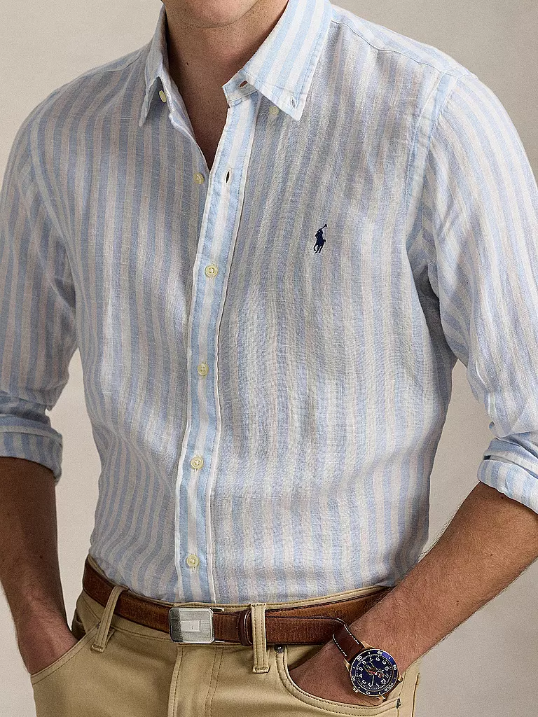 POLO RALPH LAUREN | Camicia di lino | Blu chiaro