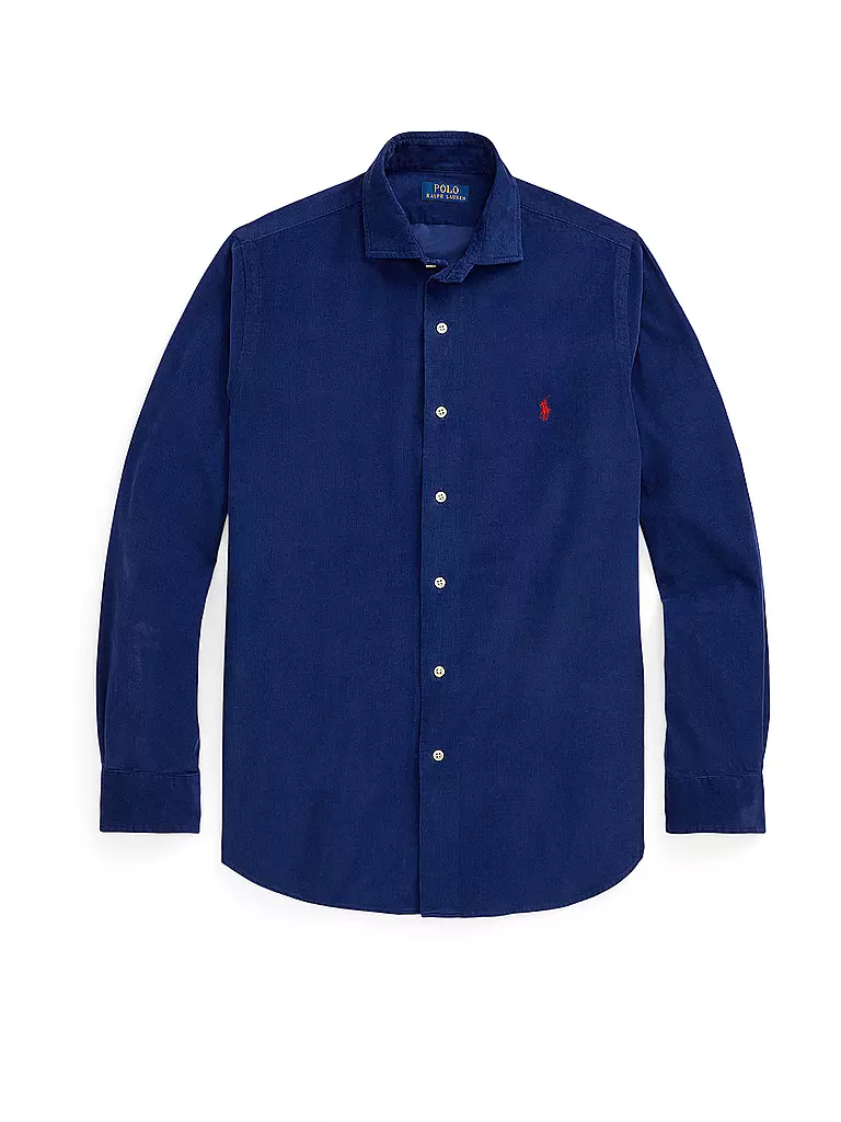 POLO RALPH LAUREN | Camicia di velluto a coste Custom Fit | Blu scuro