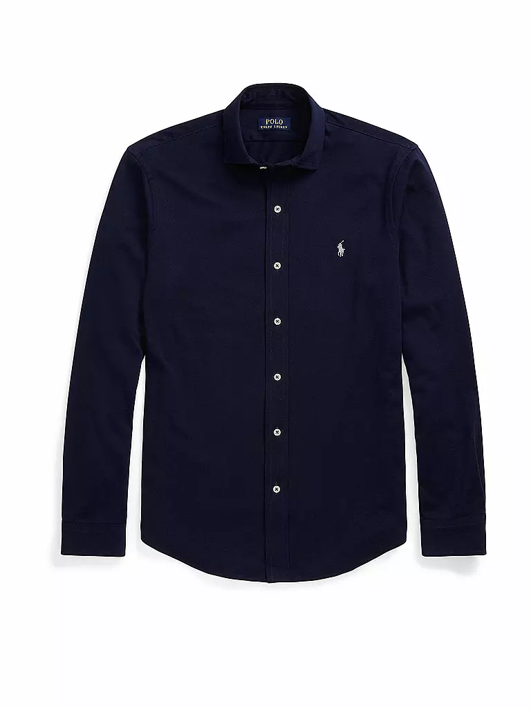 POLO RALPH LAUREN | Camicia in jersey slim fit | Blu scuro