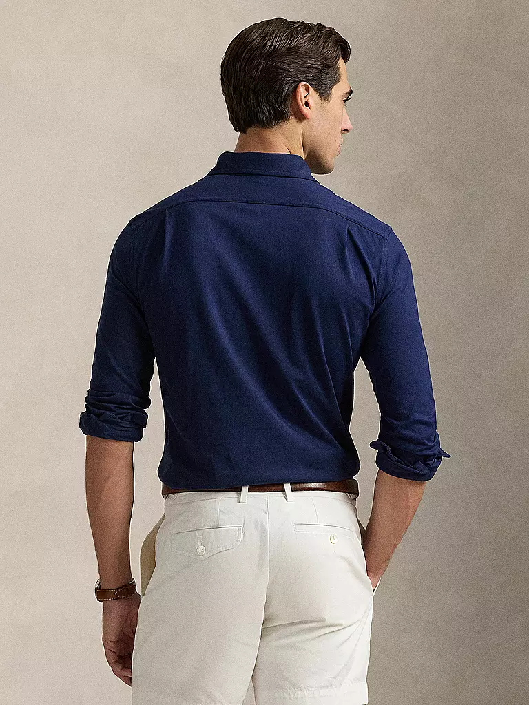 POLO RALPH LAUREN | Camicia in jersey slim fit | Blu scuro