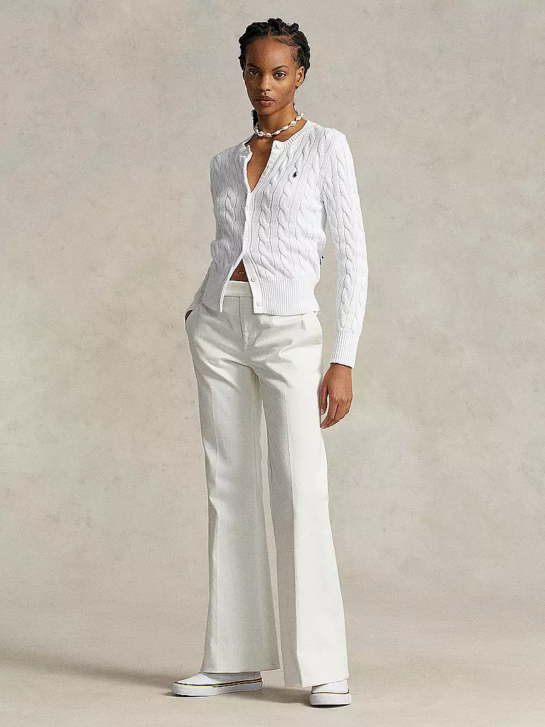 POLO RALPH LAUREN | Cardigan Slim Fit | Bianco