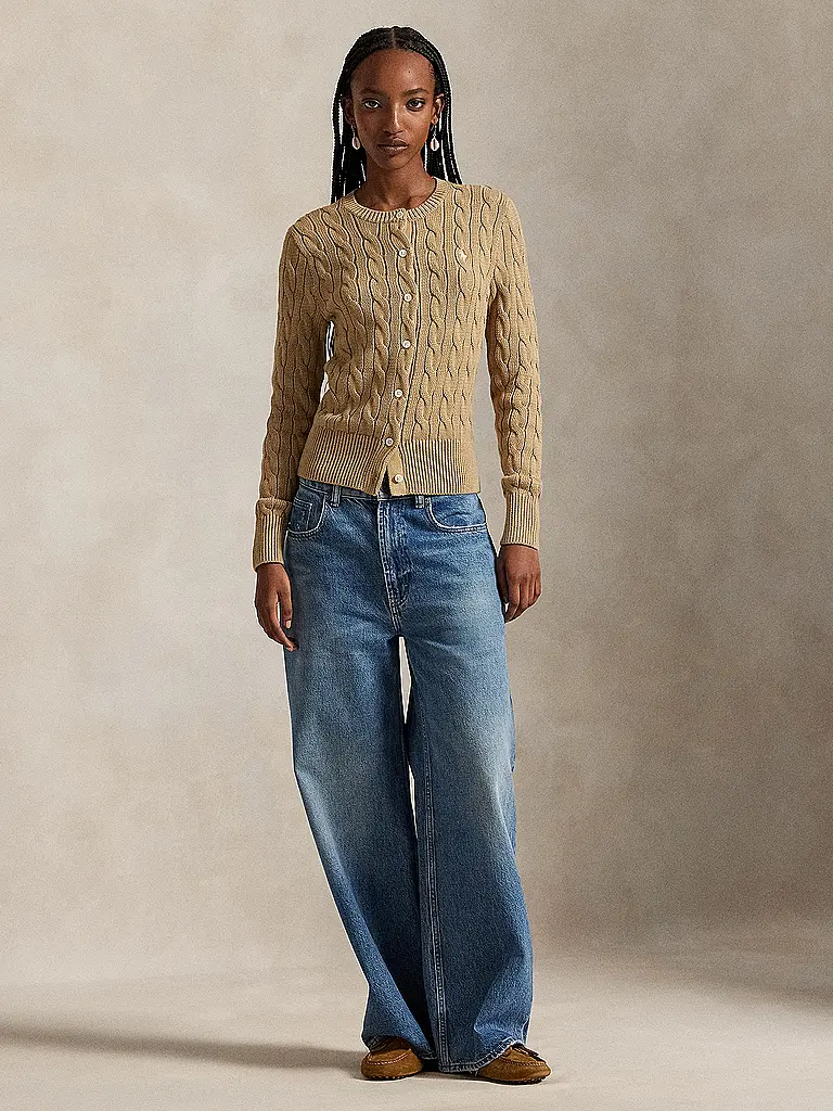 POLO RALPH LAUREN | Cardigan slim fit | Cammello