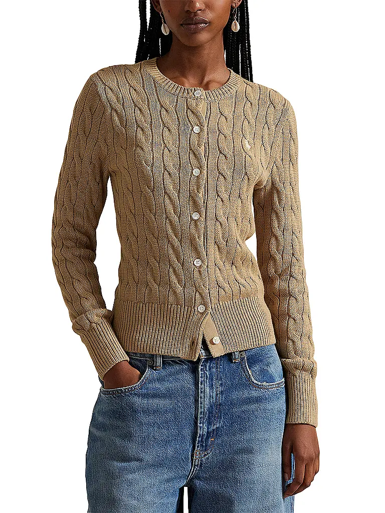 POLO RALPH LAUREN | Cardigan slim fit | Cammello