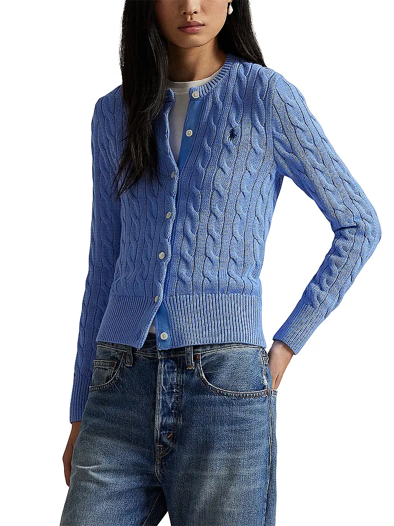 POLO RALPH LAUREN | Cardigan Slim Fit | Blu chiaro