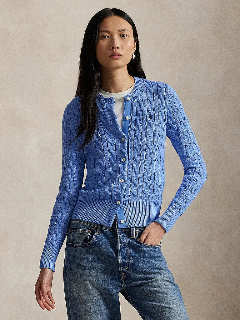 POLO RALPH LAUREN | Cardigan Slim Fit | Blu chiaro