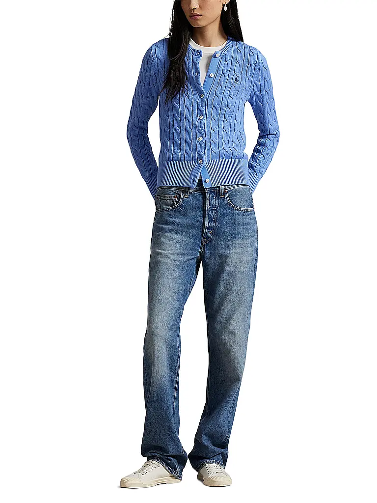 POLO RALPH LAUREN | Cardigan Slim Fit | Blu chiaro