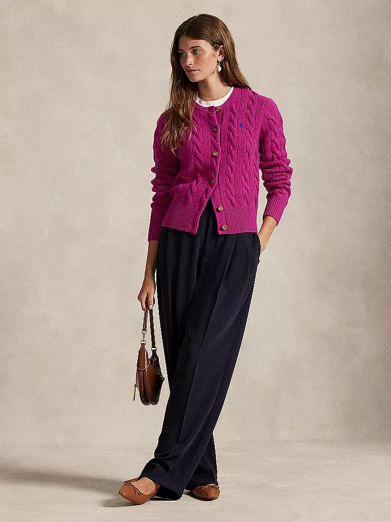 POLO RALPH LAUREN | Cardigan | Fucsia