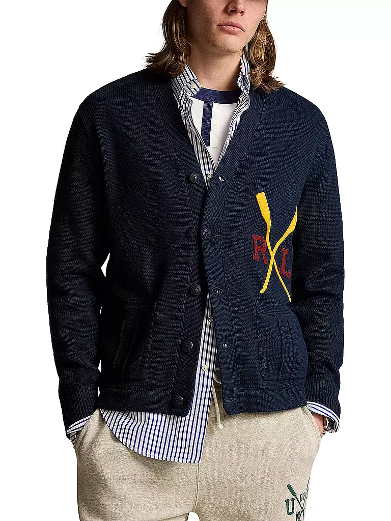 POLO RALPH LAUREN | Cardigan | Blu scuro