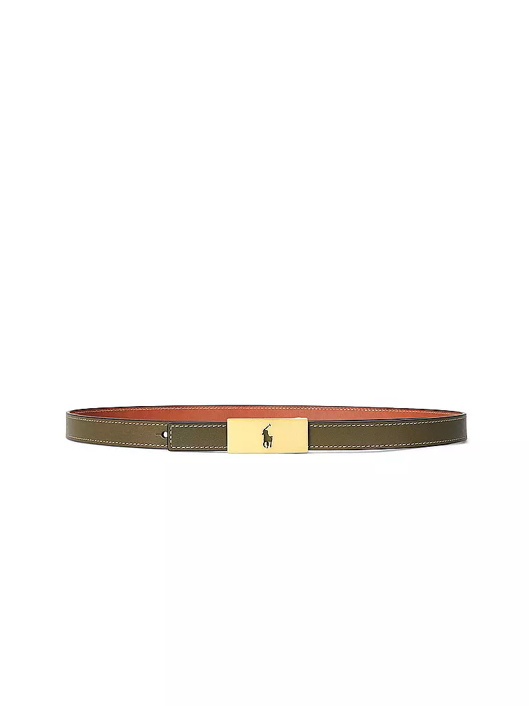 POLO RALPH LAUREN | Cintura in pelle | Oliva