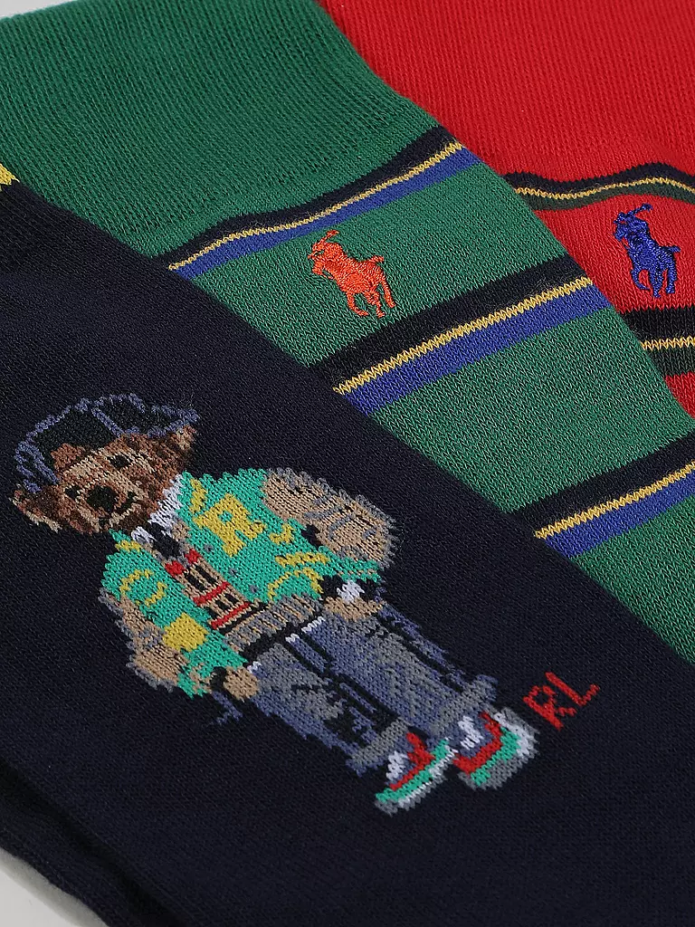 POLO RALPH LAUREN | Confezione regalo di calze, confezione da 3, assortite | Multicolore