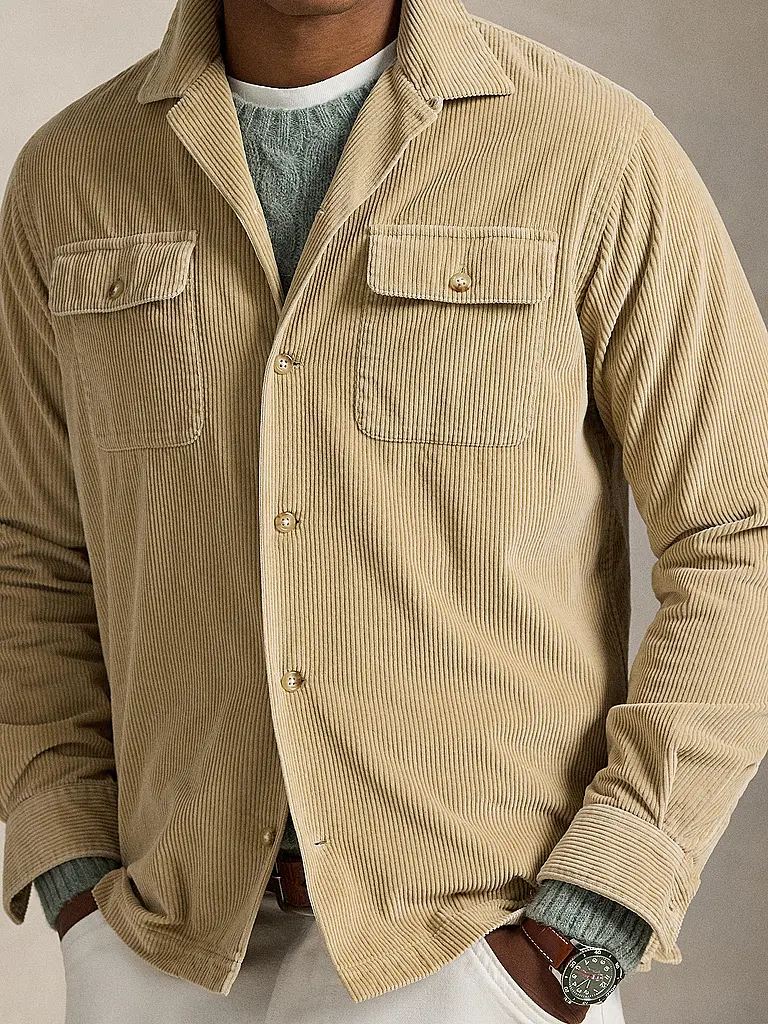POLO RALPH LAUREN | Cord Overshirt | Beige