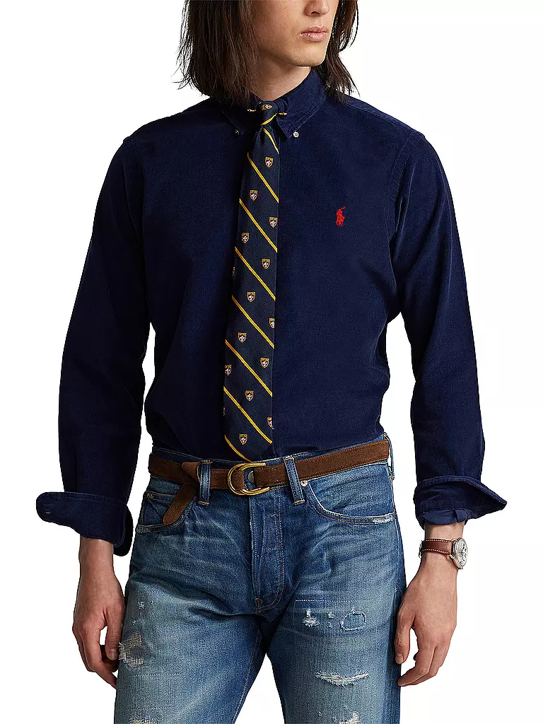 POLO RALPH LAUREN | Cordhemd Slim Fit | Blu scuro