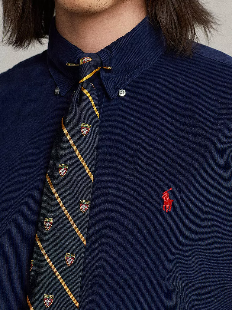 POLO RALPH LAUREN | Cordhemd Slim Fit | Blu scuro