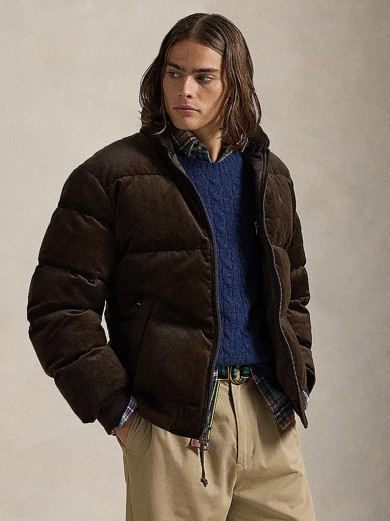 POLO RALPH LAUREN | Daunensteppjacke
Marke: POLO RALPH LAUREN
Farbe: braun
Kategorien: Moda,Uomo
Lunghezza manica: Manica lunga
Materiale: Piumino,Velluto a coste,Cotone
Tipo di colletto: Collo alla coreana
Motivo: Tinta unita
Vestibilità (capispalla): Regular
Stile: Casua |