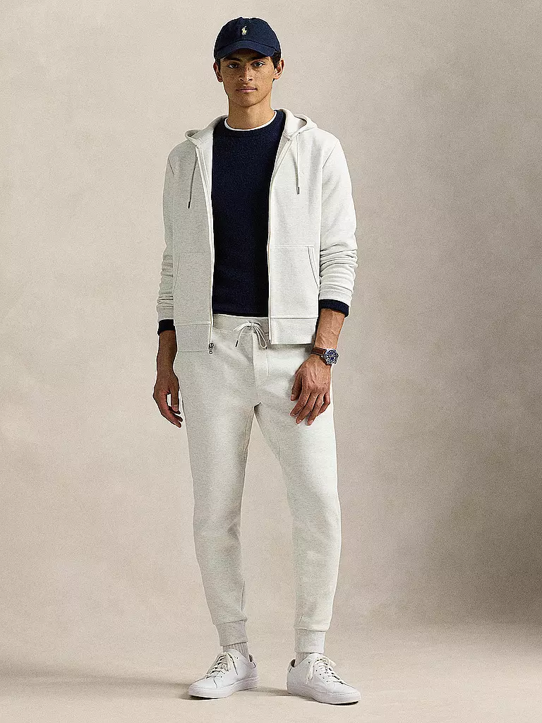 POLO RALPH LAUREN | Felpa con cappuccio e zip | Grigio chiaro