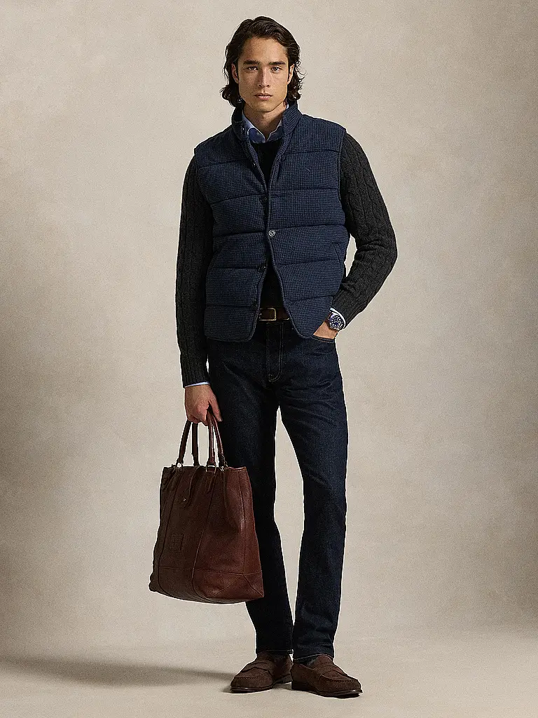 POLO RALPH LAUREN | Gilet trapuntato | Blu scuro