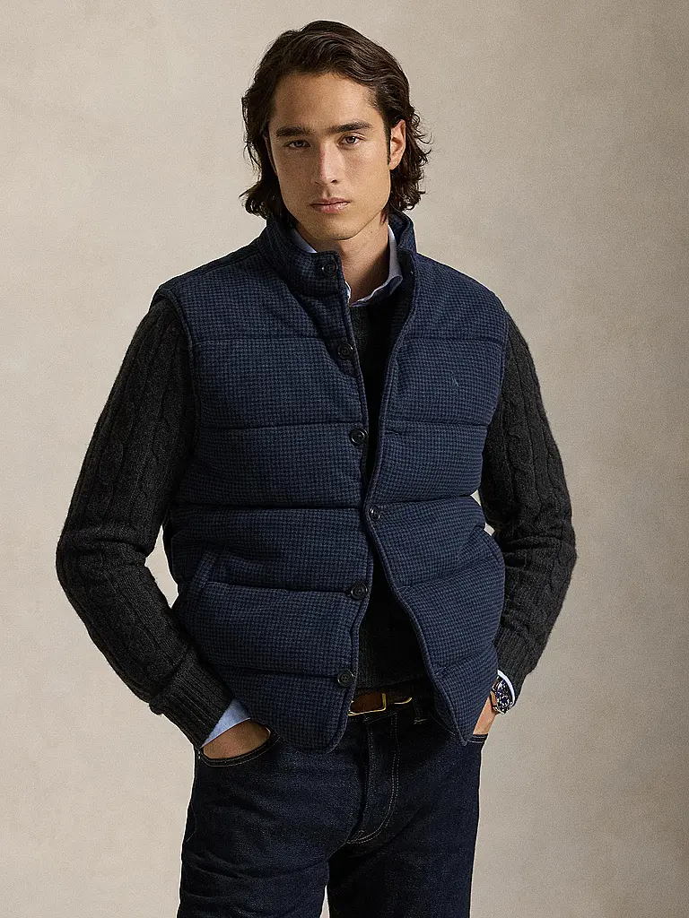 POLO RALPH LAUREN | Gilet trapuntato | Blu scuro