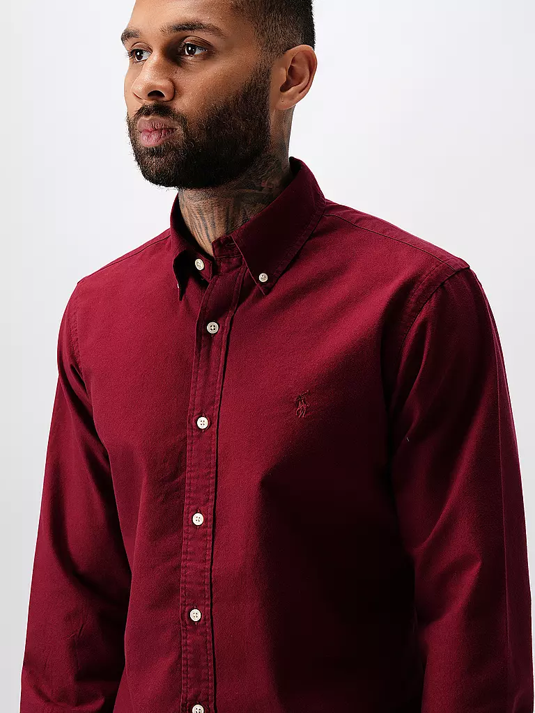 POLO RALPH LAUREN | Hemd Custom Fit | Rosso scuro