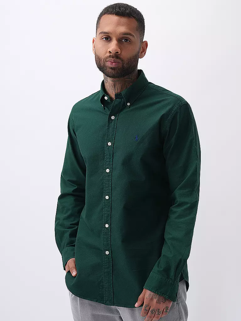 POLO RALPH LAUREN | Hemd Custom Fit | Verde scuro