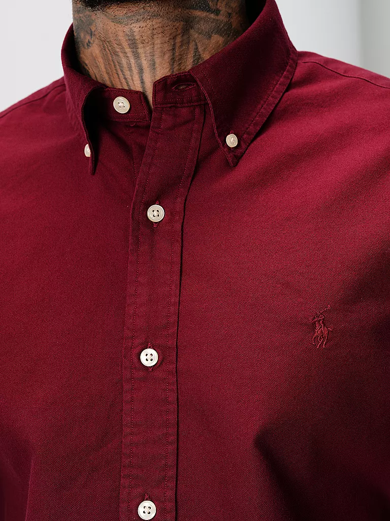 POLO RALPH LAUREN | Hemd Custom Fit | Rosso scuro