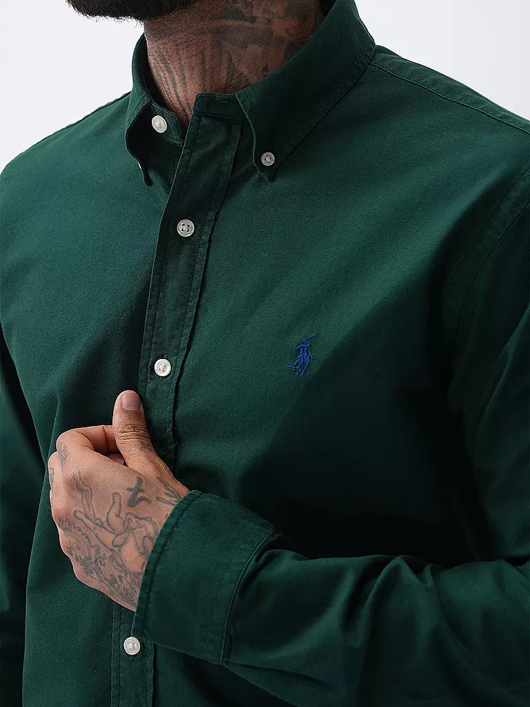 POLO RALPH LAUREN | Hemd Custom Fit | Verde scuro