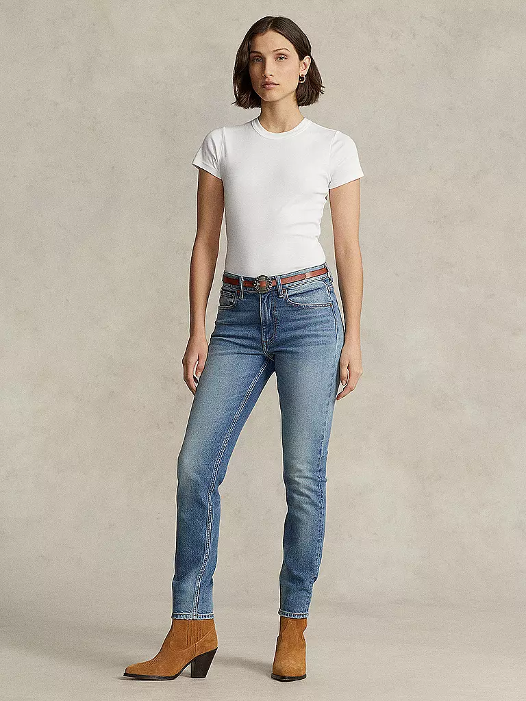 POLO RALPH LAUREN | Jeans Skinny Fit 7/8 | Blu chiaro