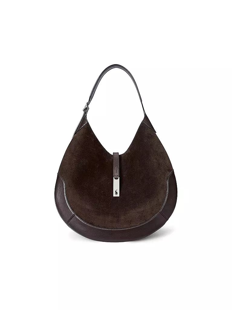 POLO RALPH LAUREN | Ledertasche - Schultertasche ID KOLLEKTION Medium | Marrone