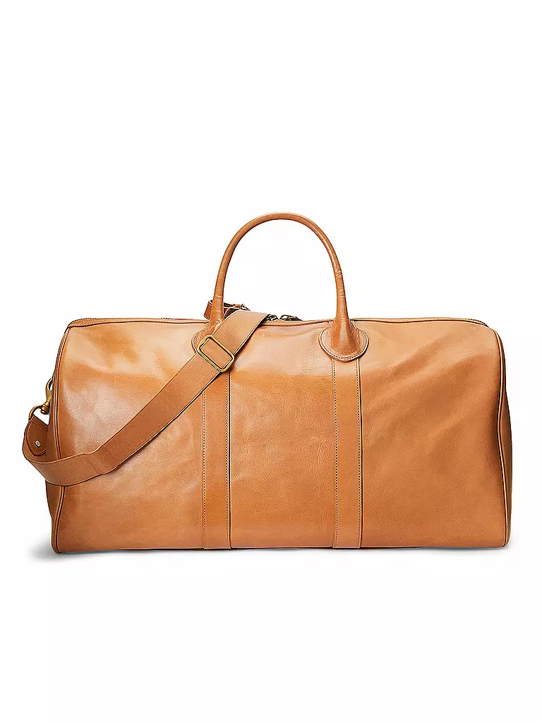 POLO RALPH LAUREN | Ledertasche - Weekender | Marrone chiaro