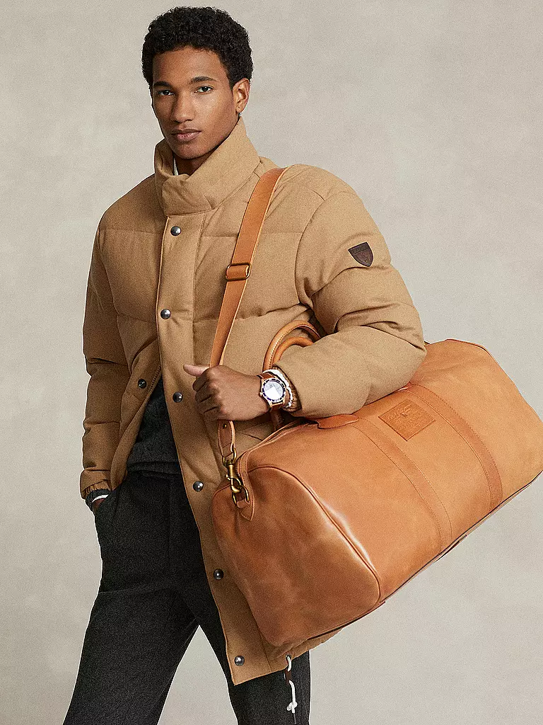 POLO RALPH LAUREN | Ledertasche - Weekender | Marrone chiaro