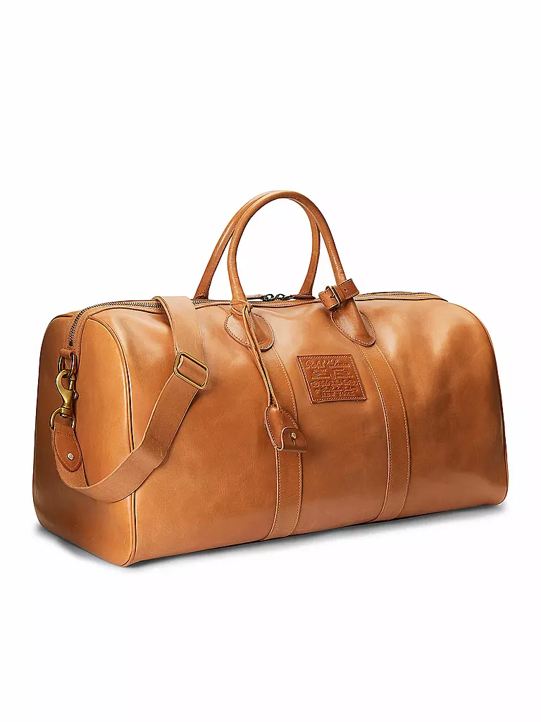 POLO RALPH LAUREN | Ledertasche - Weekender | Marrone chiaro