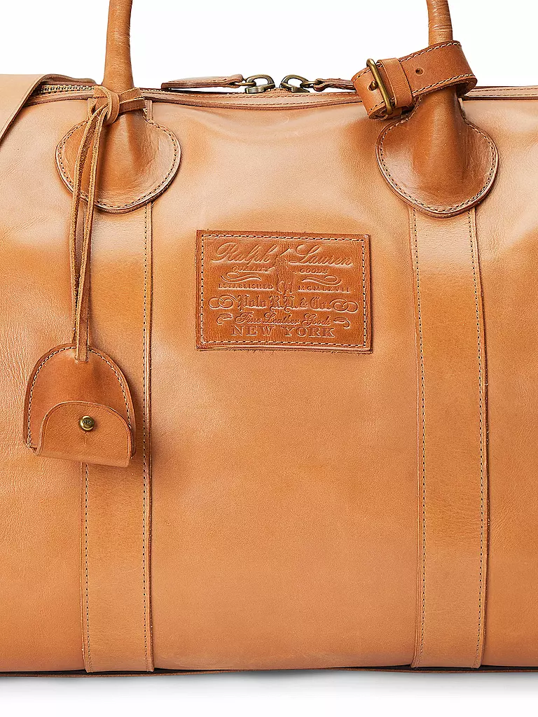 POLO RALPH LAUREN | Ledertasche - Weekender | Marrone chiaro