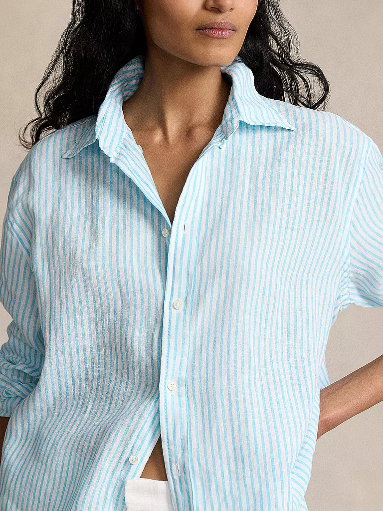 POLO RALPH LAUREN | Leinenbluse  | Blu