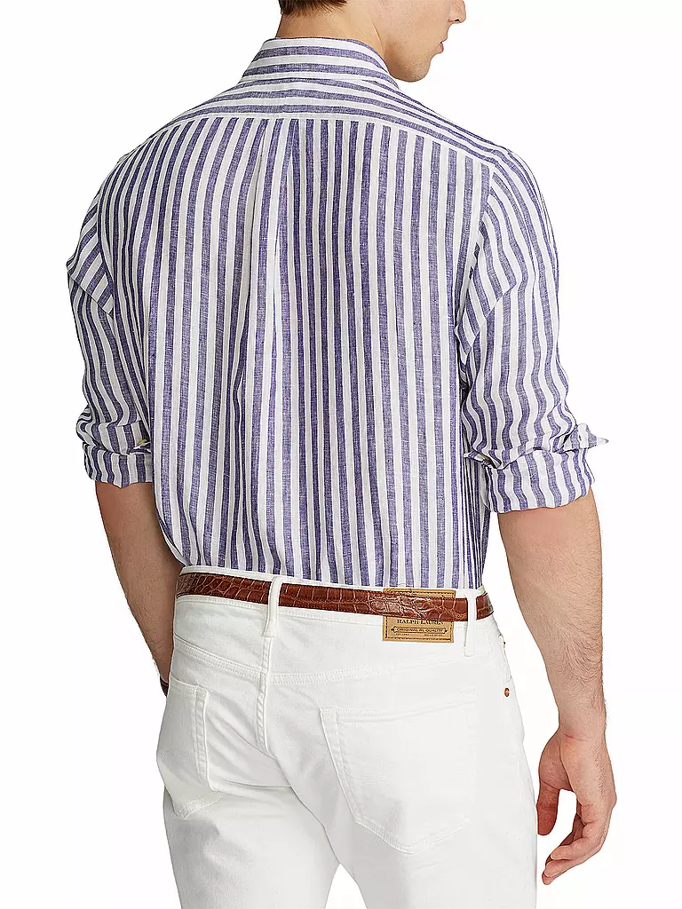 POLO RALPH LAUREN | Leinenhemd Custom Fit  | Blu