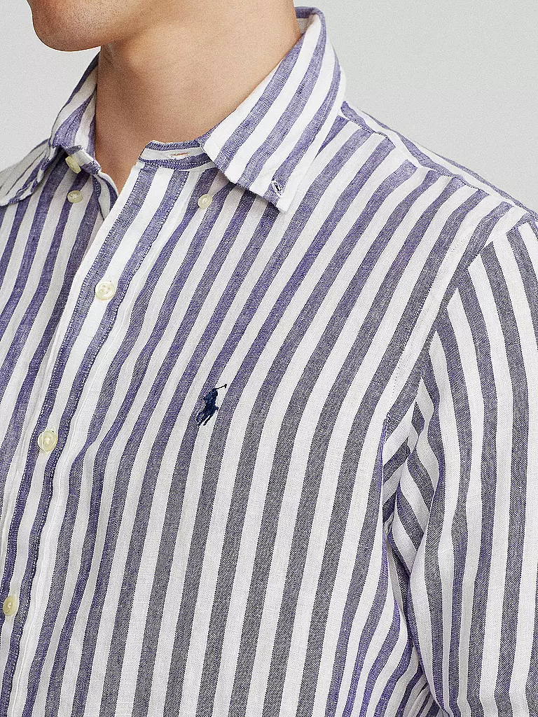 POLO RALPH LAUREN | Leinenhemd Custom Fit  | Blu