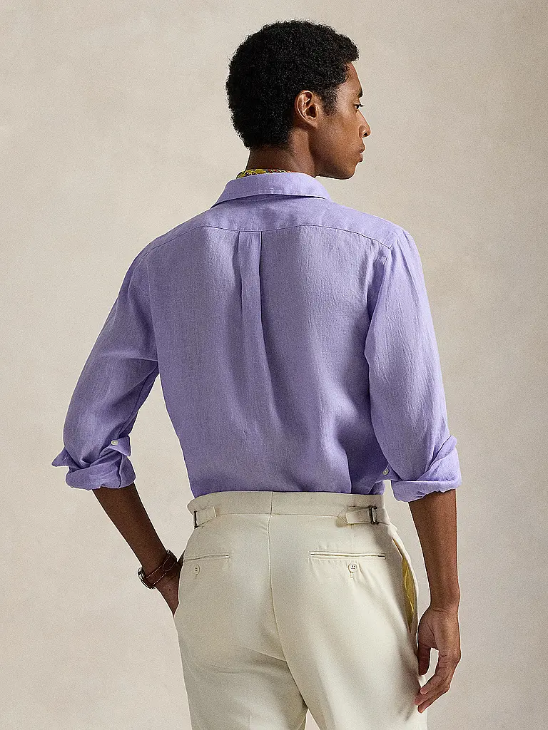 POLO RALPH LAUREN | Leinenhemd Custom Fit | Lilla